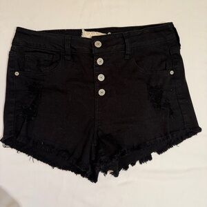 Altar'd State Black Jean Shorts